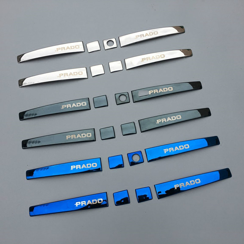 3 Colors Stainless Steel Door Handle Styling Cover Protection Trim for Toyota Land Cruiser Prado FJ150 Accessories 2010-2017