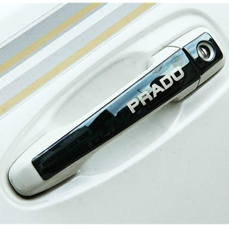 3 Colors Stainless Steel Door Handle Styling Cover Protection Trim for Toyota Land Cruiser Prado FJ150 Accessories 2010-2017