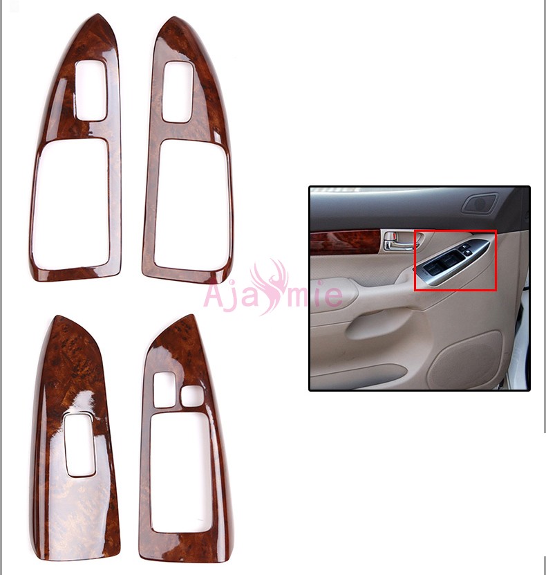 Interior Wood Color Trim Panel Frame Cover Overlay Sticker 2003-2009 Car Styling For Toyota Land Cruiser Prado FJ120 Accessories Interior Wood Color Trim Panel Frame Cover Overlay Sticker 2003-2009 Car Styling For Toyota Land Cruiser Prado FJ120 Accessories
