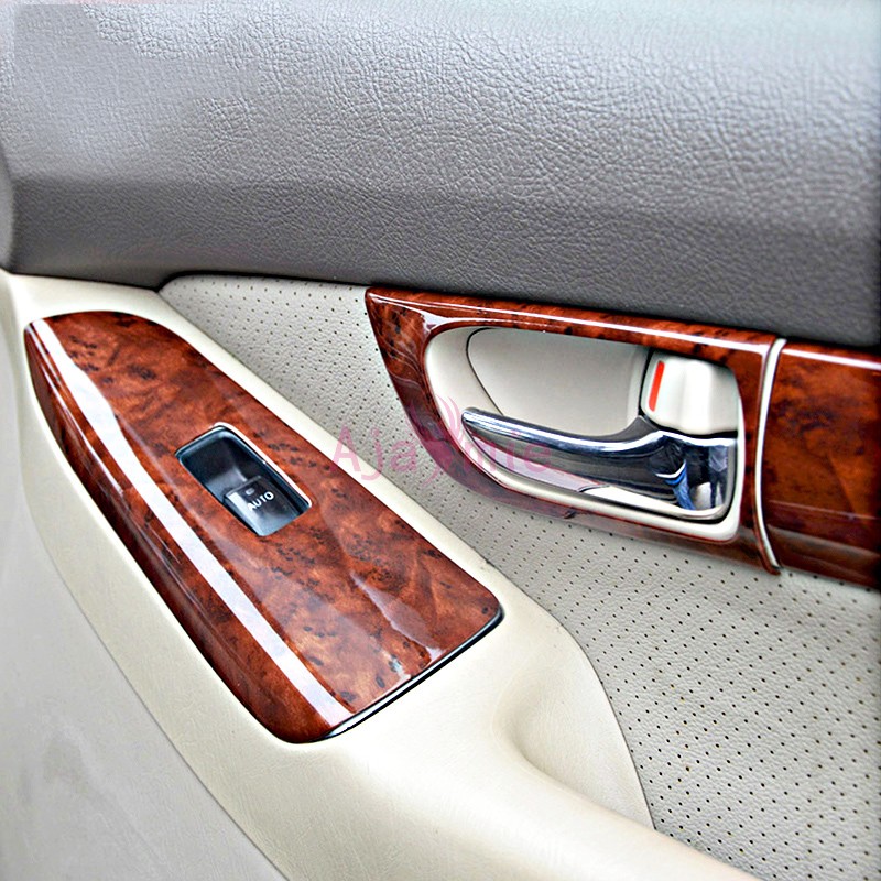 Interior Wood Color Trim Panel Frame Cover Overlay Sticker 2003-2009 Car Styling For Toyota Land Cruiser Prado FJ120 Accessories Interior Wood Color Trim Panel Frame Cover Overlay Sticker 2003-2009 Car Styling For Toyota Land Cruiser Prado FJ120 Accessories