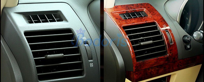 Accessories For Toyota Land Cruiser 150 Prado LC150 FJ150 2010-2018 Side Air Conditioner Vent Cover Trim Wood Car Styling