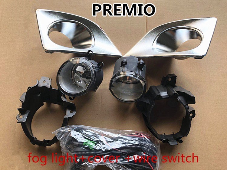 Qirun fog lamp cover frame base shell+fog light,and Wiring harness switch for Toyota PREMIO 2005-2018 Qirun fog lamp cover frame base shell+fog light,and Wiring harness switch for Toyota PREMIO 2005-2018