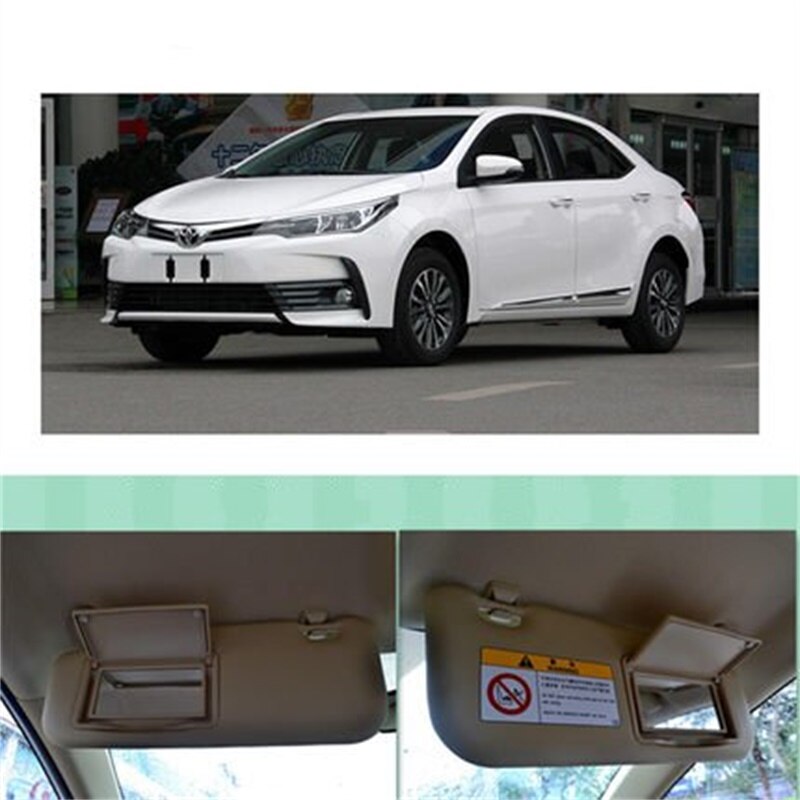 Gray Beige sun visor with make-up mirror for Toyota Corolla Gray Beige sun visor with make-up mirror for Toyota Corolla