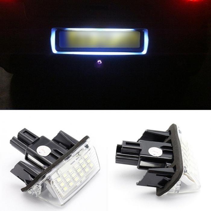 2 Pcs/Set 18 LED Car License Number Plate Light Bulb Lamp for Toyota Camry Yaris Corolla Fielder CSL2018