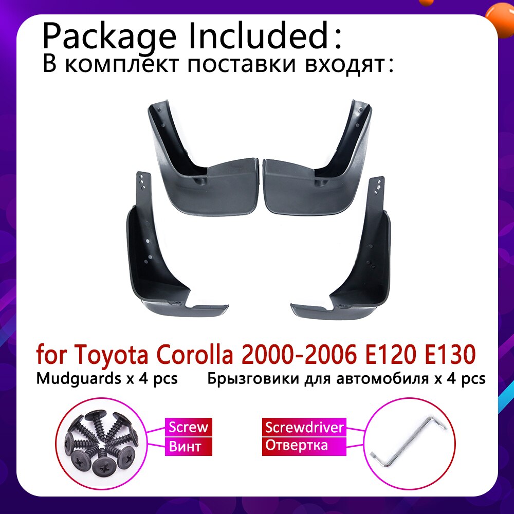 Toyota Corolla2000~2006 Mudflap