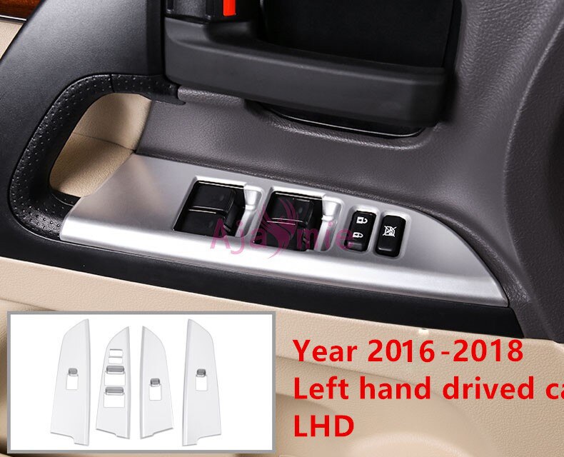 Chrome Car Styling 2008-2017 Door Handle holder Bowl AC Outlet Vent Cover Panel Trim For Toyota LC Land Cruiser 200 Accessories