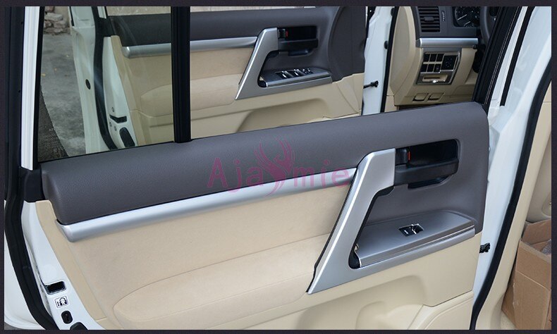 Chrome Car Styling 2008-2017 Door Handle holder Bowl AC Outlet Vent Cover Panel Trim For Toyota LC Land Cruiser 200 Accessories