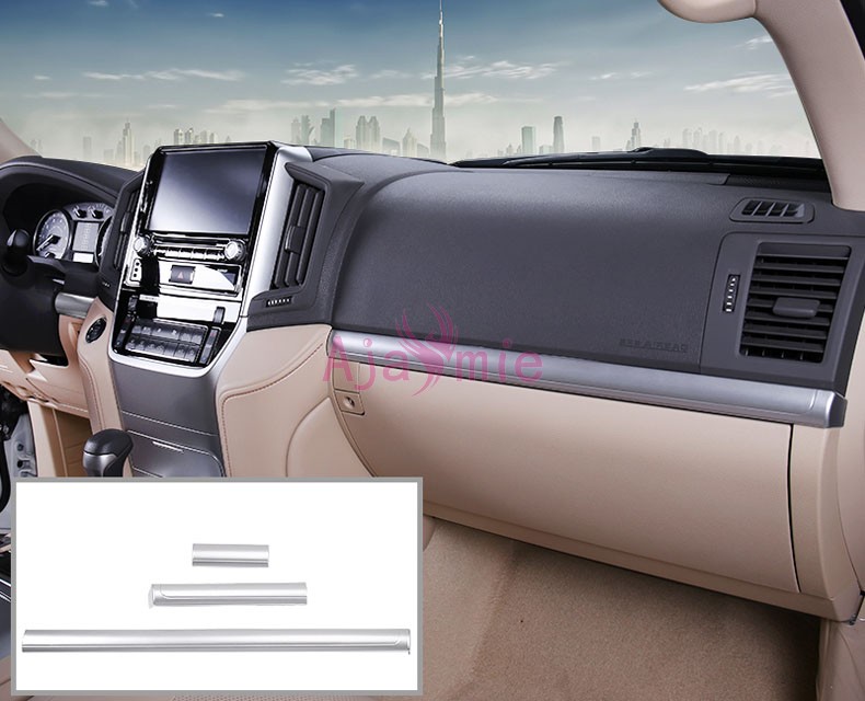 Chrome Car Styling 2008-2017 Door Handle holder Bowl AC Outlet Vent Cover Panel Trim For Toyota LC Land Cruiser 200 Accessories
