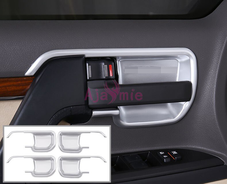 Chrome Car Styling 2008-2017 Door Handle holder Bowl AC Outlet Vent Cover Panel Trim For Toyota LC Land Cruiser 200 Accessories