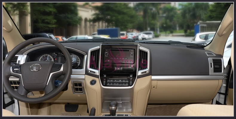 Chrome Car Styling 2008-2017 Door Handle holder Bowl AC Outlet Vent Cover Panel Trim For Toyota LC Land Cruiser 200 Accessories