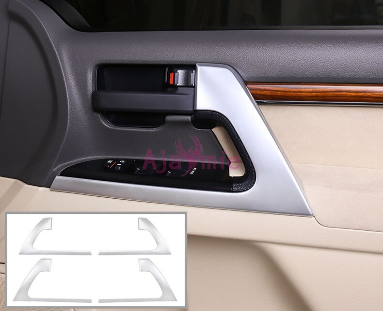 Chrome Car Styling 2008-2017 Door Handle holder Bowl AC Outlet Vent Cover Panel Trim For Toyota LC Land Cruiser 200 Accessories