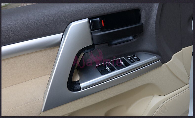 Chrome Car Styling 2008-2017 Door Handle holder Bowl AC Outlet Vent Cover Panel Trim For Toyota LC Land Cruiser 200 Accessories
