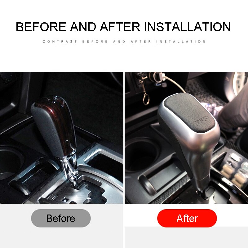 For Toyota 4Runner, Fortuner, FJ150 Customized Leather TRD Gear Shift Knob Replacement Accessories Car Styling For Toyota 4Runner, Fortuner, FJ150 Customized Leather TRD Gear Shift Knob Replacement Accessories Car Styling