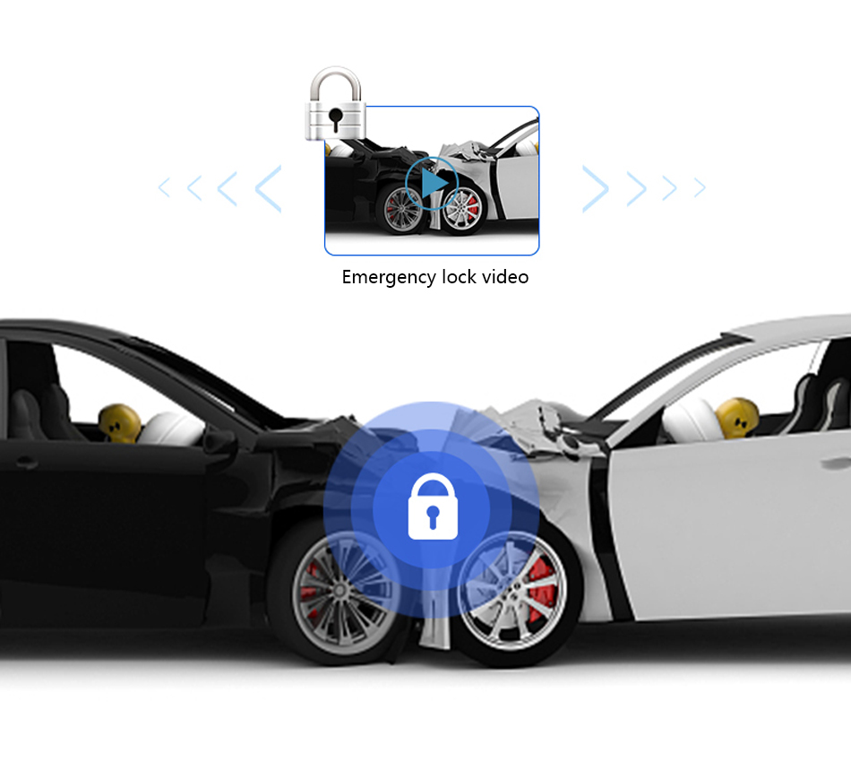 10-inch Touch Screen 1080P Dash camera Dual Lens Video Recorder Rearview mirror