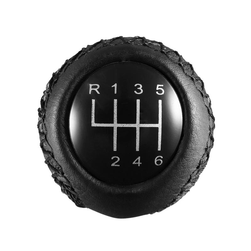 Leather Gear stick Knob 5 Shift