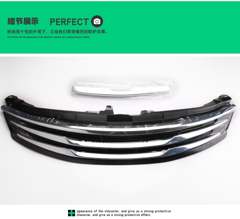 MONTFORD ABS Chrome Grille For Toyota Camry 2015 2016