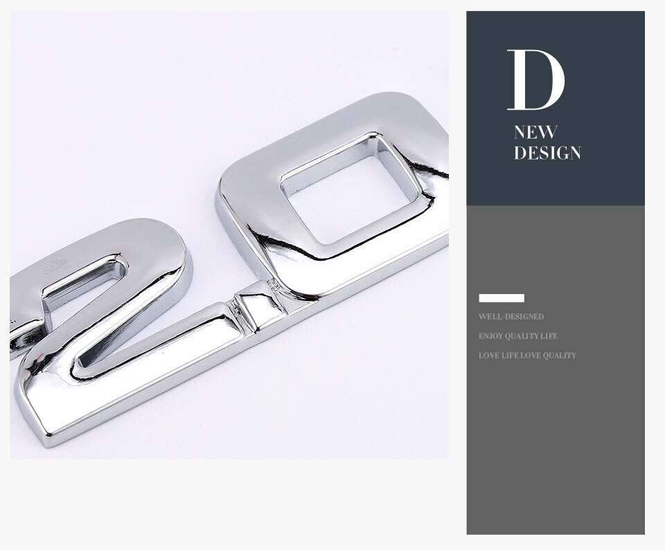 1.6T 1.8T 2.2T 2.5T 3.0T Logo Sticker Emblem 1.6T 1.8T 2.2T 2.5T 3.0T Logo Sticker Emblem