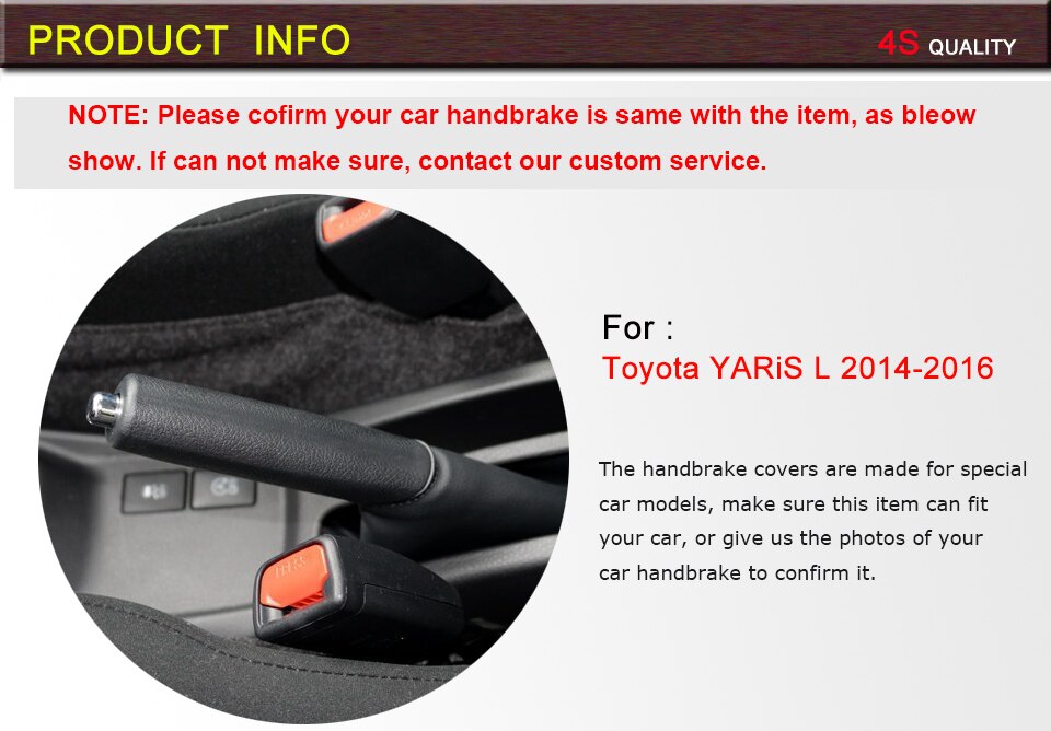 Car Handbrake Covers Case for TOYOTA