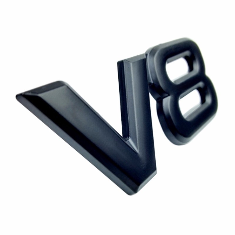 Metal 3D V8 Emblem