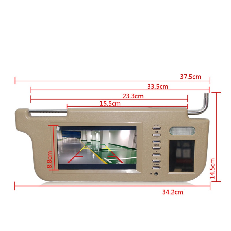 7 Inch Sun Visor 2 Channel Video Display