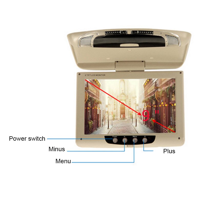 9 Inch Hd Digital Lcd Ceiling Display