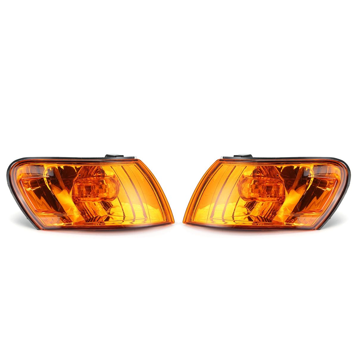 Pair Parking Corner Light Cover Amber Lens for Toyota Corolla AE100 AE101 E100 1993 1994 1995 1996 1997 Signal Lamp Accessories