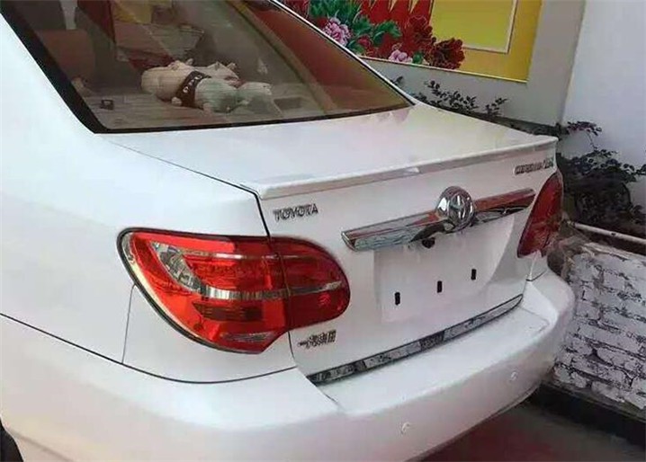 For Toyota Corolla Spoiler ABS Material Car Rear Wing Primer Color Corolla Rear Spoiler For Toyota Corolla EX Spoiler 2006-2010