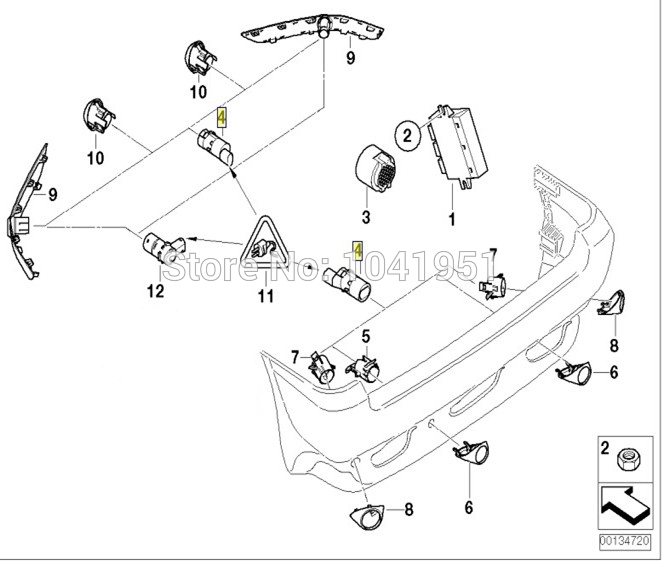 89341-48010 PDC car parking sensor For Toyota Camry /Corolla/Tundra/Lexus 89341-48010 PDC car parking sensor For Toyota Camry /Corolla/Tundra/Lexus