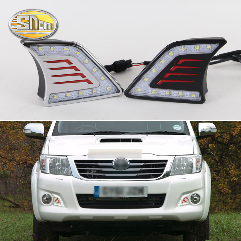 Toyota Hilux LED Headlight Eyebrow Daytime Running