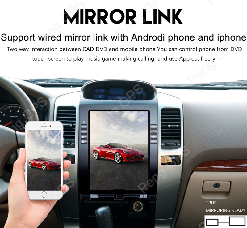 Android 7.1 Navigation DVD Player for Toyota Land Cruiser Prado