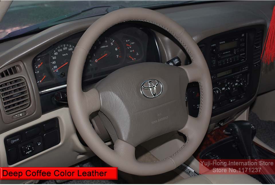 Car Steering Wheel Covers Case for Toyota Prado