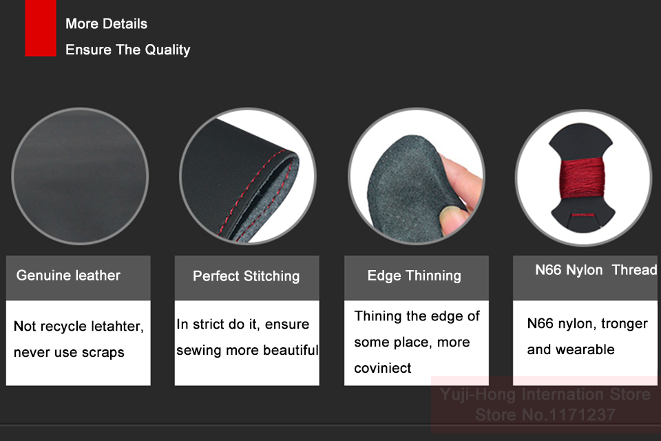 Car Steering Wheel Covers Case for Toyota Prado