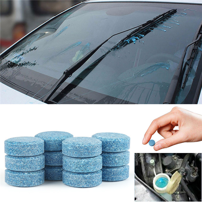 10PCS/Pack(1PCS=4L Water)Car Solid Wiper Fine Seminoma Wiper Auto Window Cleaning Car Windshield Glass Cleaner Car Accessories
