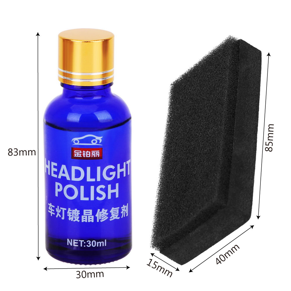 30ML Car Headlight Repair Coating Solution Repair Kit Oxidation Rearview Coating Headlight Polishing Anti-scratch Liquid