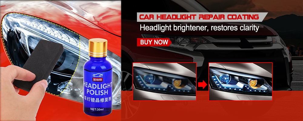 30ML Car Headlight Repair Coating Solution Repair Kit Oxidation Rearview Coating Headlight Polishing Anti-scratch Liquid