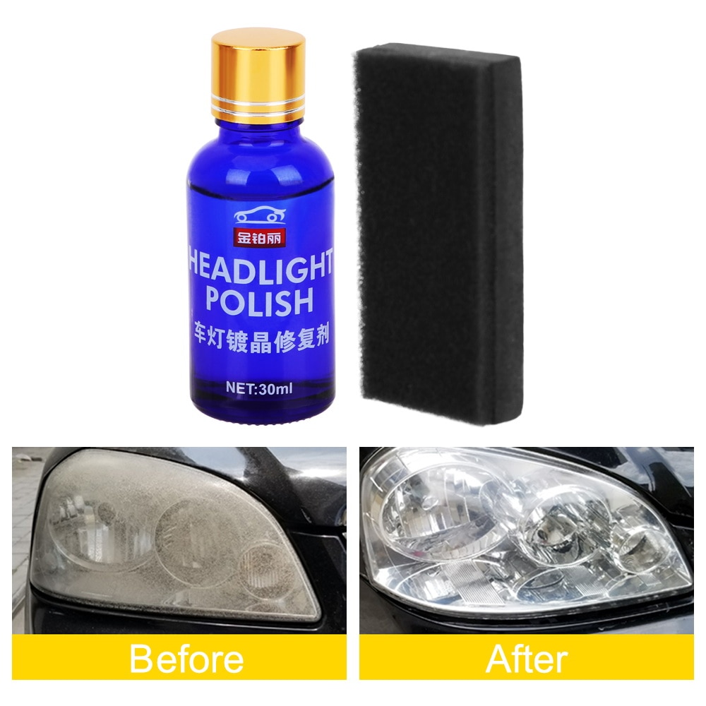 30ML Car Headlight Repair Coating Solution Repair Kit Oxidation Rearview Coating Headlight Polishing Anti-scratch Liquid