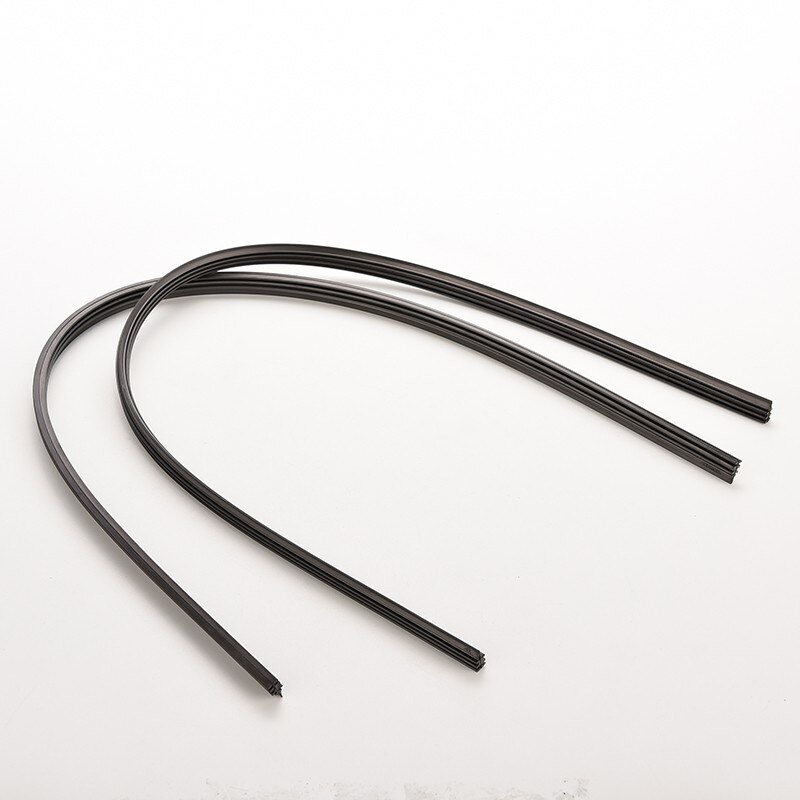 1pair=1pc split 2Pcs 28'' 26'' 24''Car Bus Rubber Universal Bracketless Frameless Windshield Wiper Wash Blade Refill Replacement