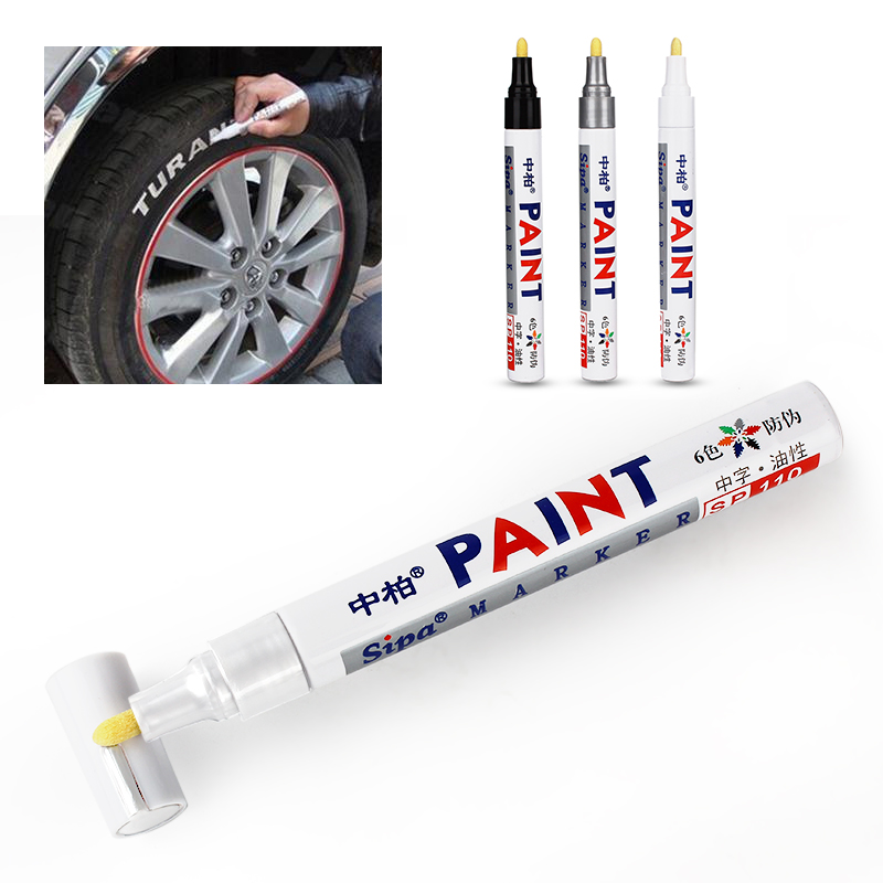 Youwinme 1pcs Universal Waterproof Car Motorcycle Auto Wheel Tyre Tire Paint Marker Pen Rubber Permanent