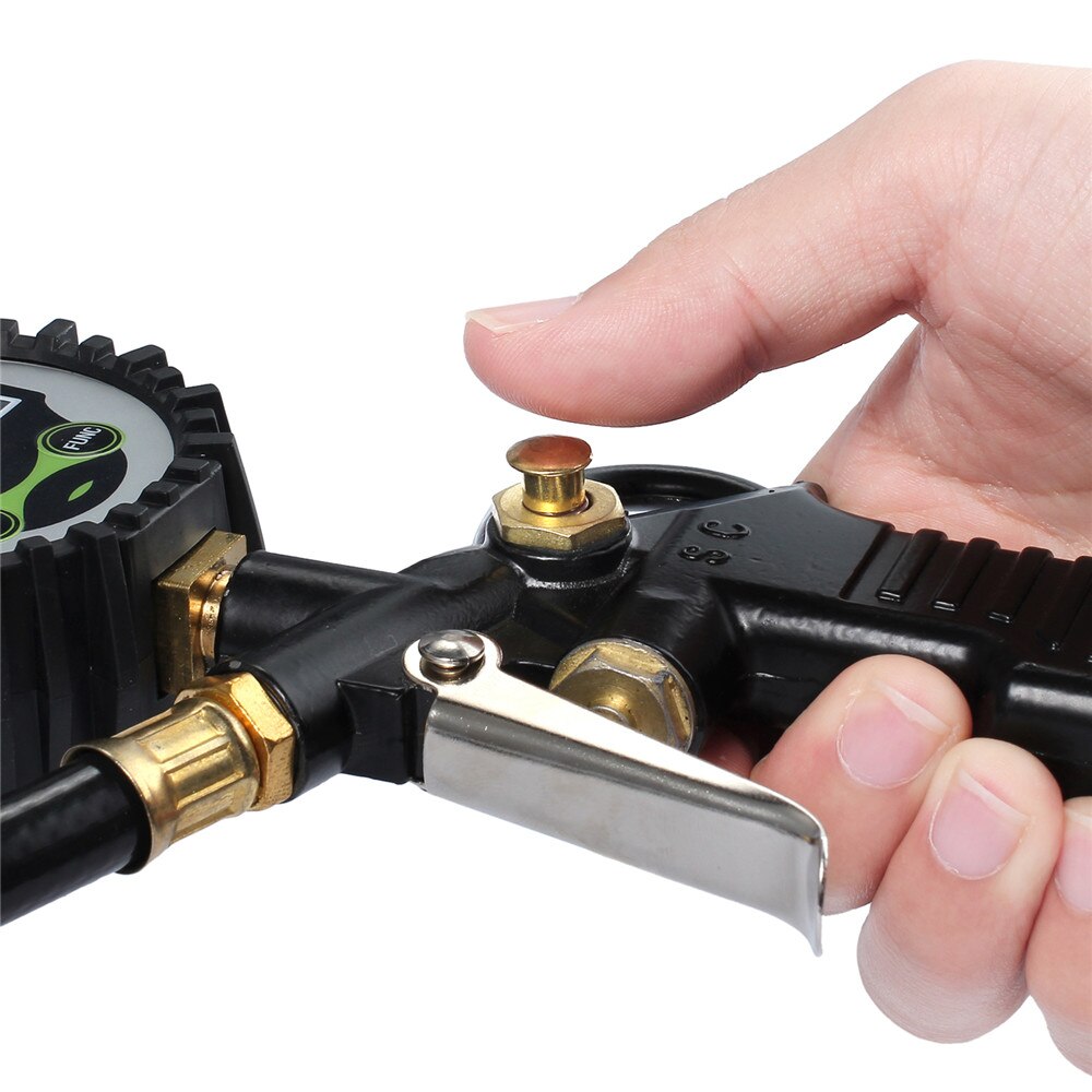 Neoteck Digital Car EU Tire Air Pressure Inflator Gauge LCD Display LED Backlight Vehicle Tester Inflation Monitoring Manometro