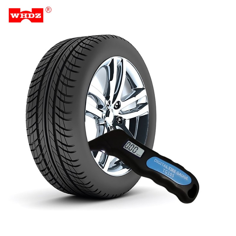 WHDZ TG105 Digital Car Tire Tyre Air Pressure Gauge Meter LCD Display Manometer Barometers Tester for Car Truck Motorcycle Bike