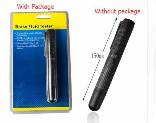Auto Car Liquid Testing Brake Fluid Tester Check Car Crake Oil Quality LED Indicator Display For Car Care Free Shipping