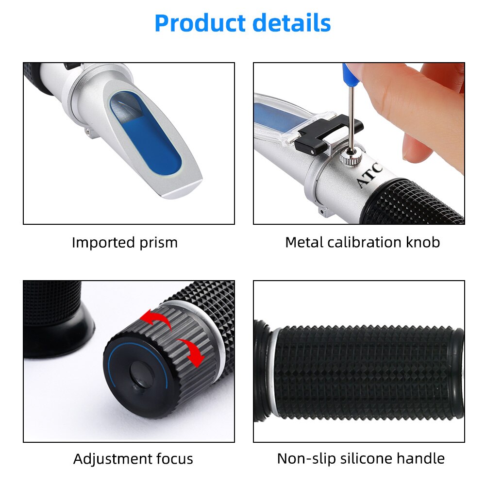 yieryi Hand Held Tester Tool 4 In 1 Engine Fluid Glycol Antifreeze Freezing Point Car Battery Refractometer Antifreeze Tester yieryi Hand Held Tester Tool 4 In 1 Engine Fluid Glycol Antifreeze Freezing Point Car Battery Refractometer Antifreeze Tester