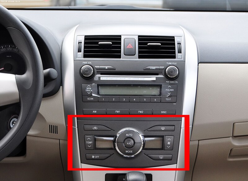 HengFei car accessories Air conditioning control switch panel for Toyota Corolla ALTIS Control panel Control switch