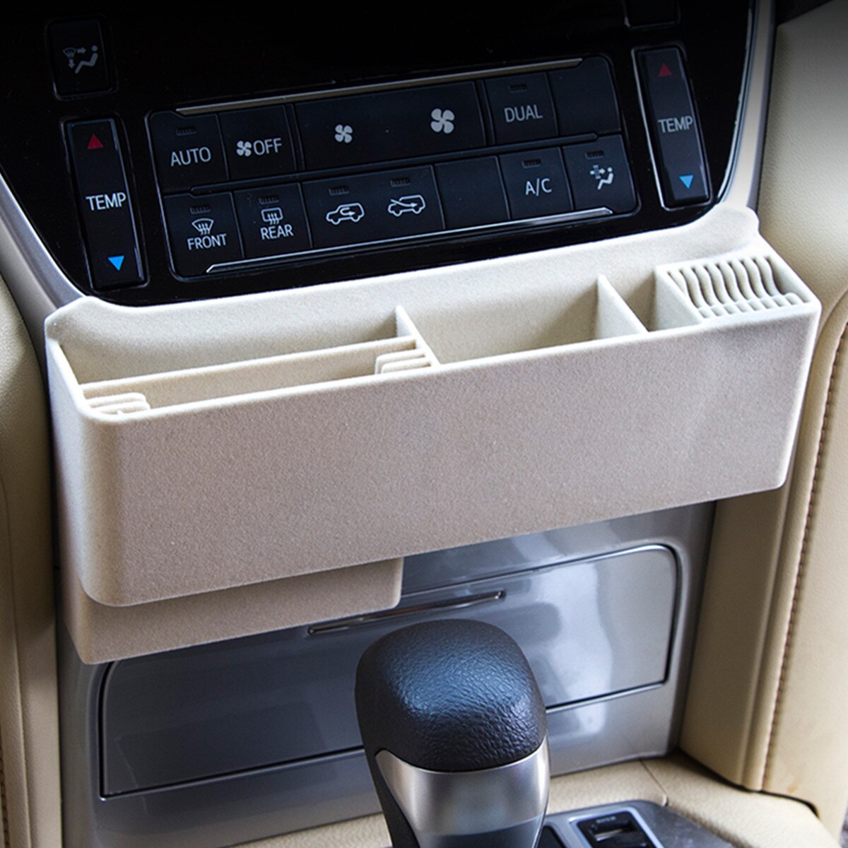 Car Central Control Storage Box Card Storage Frame for Toyota Land Cruiser 200 2016 2017 2018 2019 Car Accessories