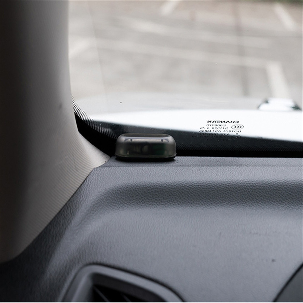 Solar USB Power Car Alarm Light Anti-Theft Warning Flash Blinking Fake Car Led Light Flash Blinking Lamp Red Blue New Update