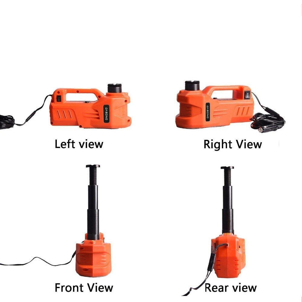 KUNFINE 12V 3Ton Car Electric Tire Lifting Car Jacks Hydraulic Air Infatable Car Floor Jack