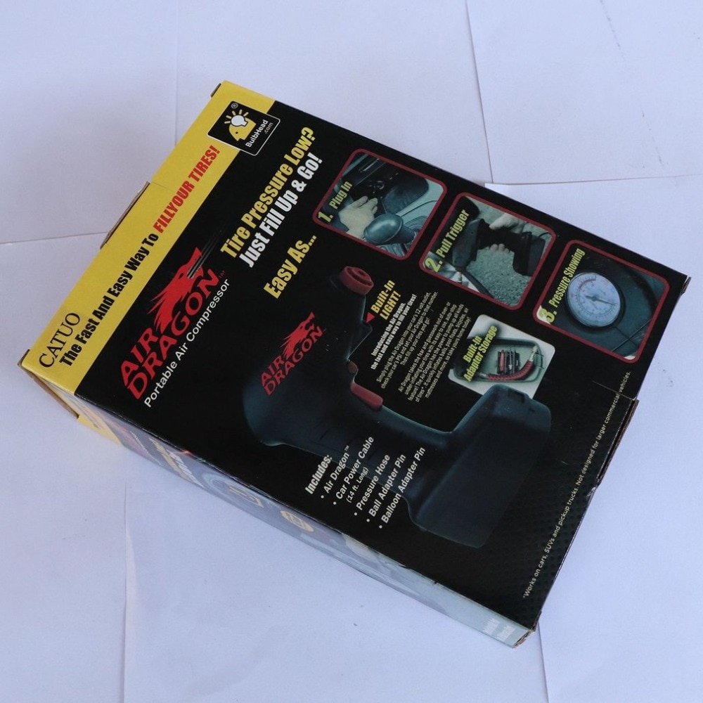 Handheld Portable Air Compressor Auto Tire Inflator Pump Car Tool for Outdoor Emergency Sport Ball Pool Toys Air Mattresses