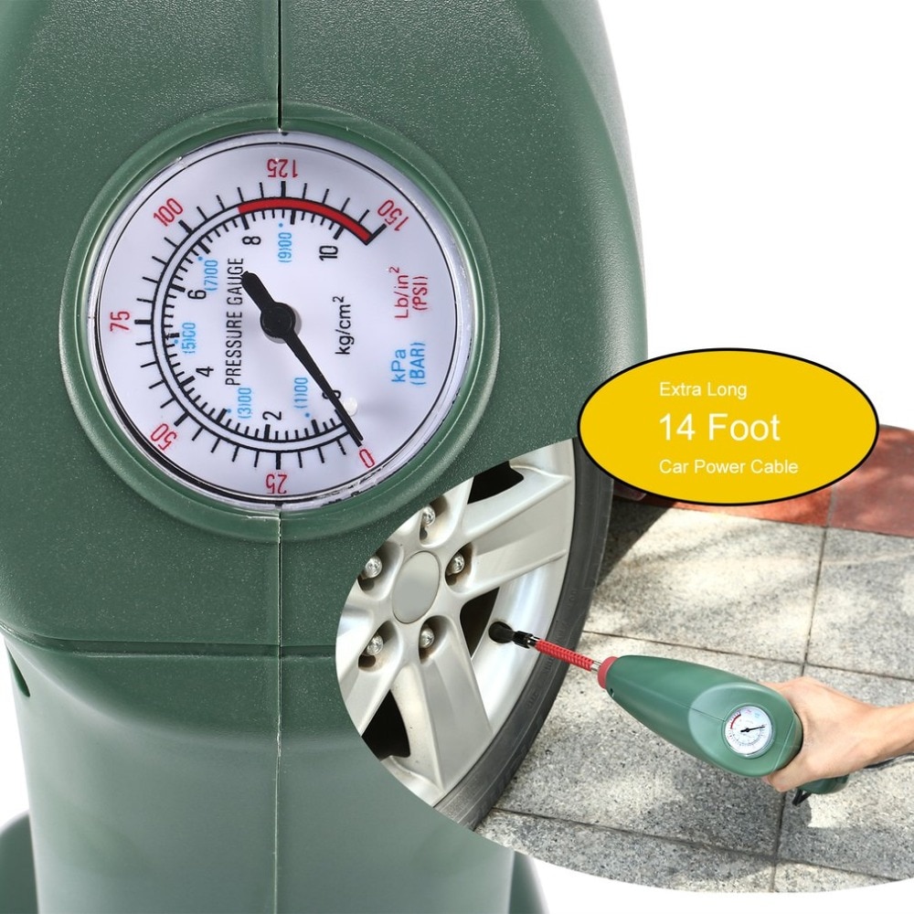 Handheld Portable Air Compressor Auto Tire Inflator Pump Car Tool for Outdoor Emergency Sport Ball Pool Toys Air Mattresses