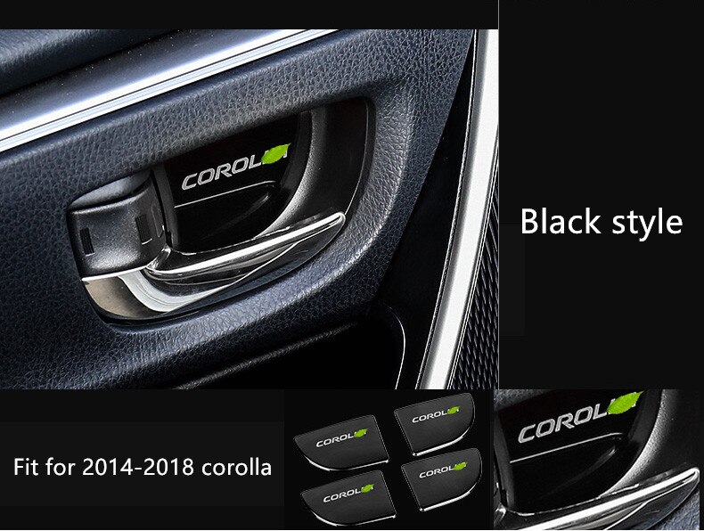 car interior door handle ornament for toyota camry 2012-2016 corolla 2014-2018 sticker stainless steel accessories car styling car interior door handle ornament for toyota camry 2012-2016 corolla 2014-2018 sticker stainless steel accessories car styling