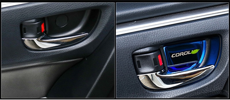 car interior door handle ornament for toyota camry 2012-2016 corolla 2014-2018 sticker stainless steel accessories car styling car interior door handle ornament for toyota camry 2012-2016 corolla 2014-2018 sticker stainless steel accessories car styling